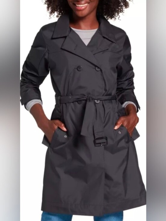 The North Face Jackets & Blazers - The North Face City Rain Belted Trench Coat Size Small in TNF Black